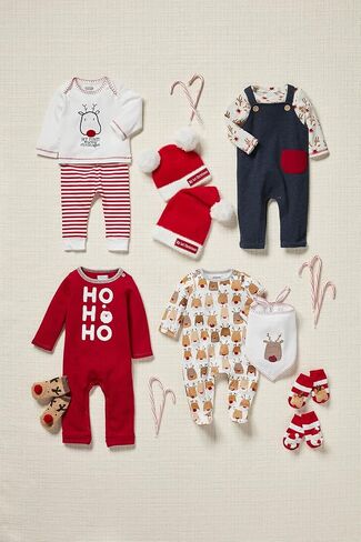 Mud Pie baby-boys Ho Ho One Piece and Socks SetHo Ho One Piece And Socks Set in Saudi Arabia