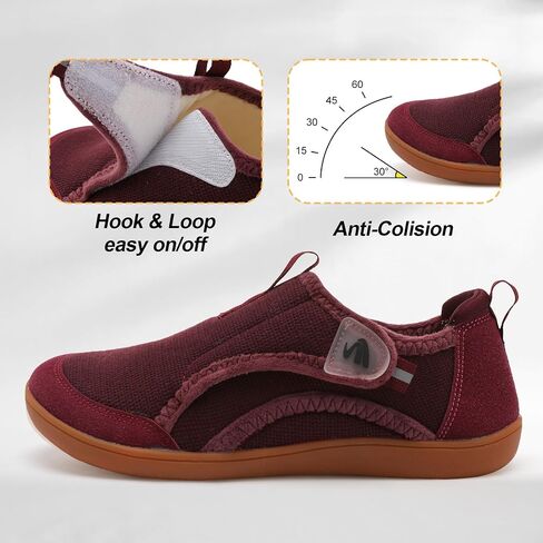 Spesoul Womens Slippers Adjustable Wide Diabetic Shoes Swollen Edema House Slippers Indoor Outdoor Slippers Barefoot House Shoes Cozy Walking Shoes for Bedroom Office Travel in Kuwait