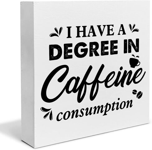 Coffee Wood Box Sign Desk Decor Farmhouse Coffee Because Adulting is Hard Wood Block Sign Decor for Home Kitchen Office Shelf Wall in Saudi Arabia