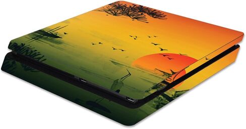 MightySkins Skin Compatible with Sony PS4 Slim Console - Gemini | Protective, Durable, and Unique Vinyl Decal wrap Cover | Easy to Apply, Remove, and Change Styles | Made in The USA in Saudi Arabia