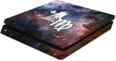 MightySkins Skin Compatible with Sony PS4 Slim Console - Gemini | Protective, Durable, and Unique Vinyl Decal wrap Cover | Easy to Apply, Remove, and Change Styles | Made in The USA in Saudi Arabia