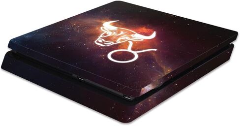 MightySkins Skin Compatible with Sony PS4 Slim Console - Gemini | Protective, Durable, and Unique Vinyl Decal wrap Cover | Easy to Apply, Remove, and Change Styles | Made in The USA in Saudi Arabia
