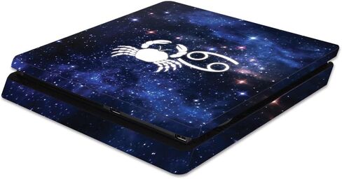 MightySkins Skin Compatible with Sony PS4 Slim Console - Gemini | Protective, Durable, and Unique Vinyl Decal wrap Cover | Easy to Apply, Remove, and Change Styles | Made in The USA in Saudi Arabia