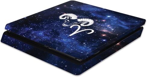 MightySkins Skin Compatible with Sony PS4 Slim Console - Gemini | Protective, Durable, and Unique Vinyl Decal wrap Cover | Easy to Apply, Remove, and Change Styles | Made in The USA in Saudi Arabia