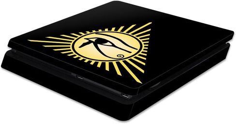 MightySkins Skin Compatible with Sony PS4 Slim Console - Gemini | Protective, Durable, and Unique Vinyl Decal wrap Cover | Easy to Apply, Remove, and Change Styles | Made in The USA in Saudi Arabia