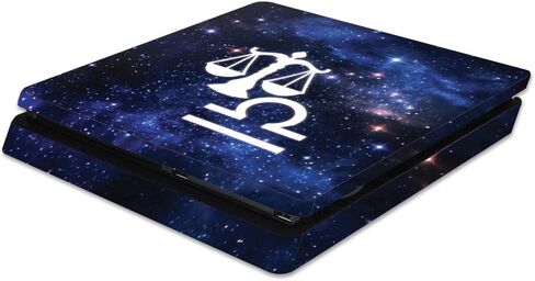 MightySkins Skin Compatible with Sony PS4 Slim Console - Gemini | Protective, Durable, and Unique Vinyl Decal wrap Cover | Easy to Apply, Remove, and Change Styles | Made in The USA in Saudi Arabia