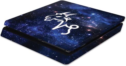 MightySkins Skin Compatible with Sony PS4 Slim Console - Gemini | Protective, Durable, and Unique Vinyl Decal wrap Cover | Easy to Apply, Remove, and Change Styles | Made in The USA in Saudi Arabia