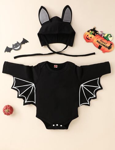 Gavol Baby Boy Outfits Long Sleeve Hoodie Romper Black Fall Baby Boy Clothes 0-12 Months in Saudi Arabia