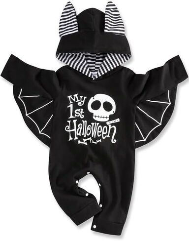 Gavol Baby Boy Outfits Long Sleeve Hoodie Romper Black Fall Baby Boy Clothes 0-12 Months in Saudi Arabia