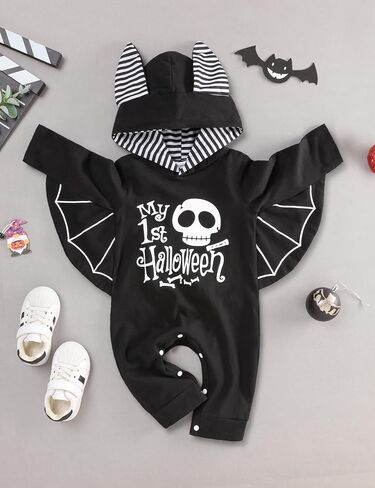 Gavol Baby Boy Outfits Long Sleeve Hoodie Romper Black Fall Baby Boy Clothes 0-12 Months in Saudi Arabia