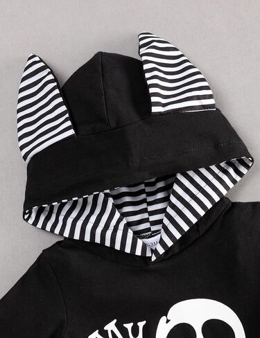 Gavol Baby Boy Outfits Long Sleeve Hoodie Romper Black Fall Baby Boy Clothes 0-12 Months in Saudi Arabia