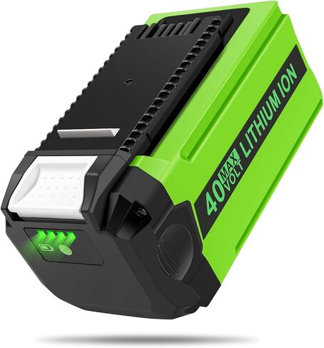 40V 6.0Ah Lithium Battery Replacement for GreenWorks 40V Battery, Green Works 40V Lithium Battery for GreenWorks 40V G-MAX Batteries 29472 29462 29482 BAF724 BAF725 BAF704 BAF721 BAF722 BAF705 in Saudi Arabia
