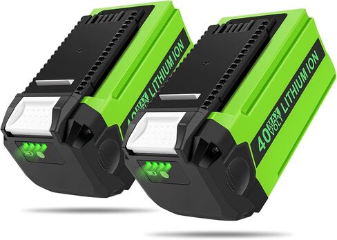 40V 6.0Ah Lithium Battery Replacement for GreenWorks 40V Battery, Green Works 40V Lithium Battery for GreenWorks 40V G-MAX Batteries 29472 29462 29482 BAF724 BAF725 BAF704 BAF721 BAF722 BAF705 in Saudi Arabia