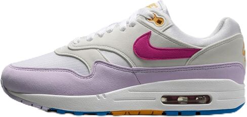 Nike Air Max 1 '87 Women's Shoes (HF5071-100, White/Photo Blue/Sundial/Alchemy Pink) Size 10 in Saudi Arabia