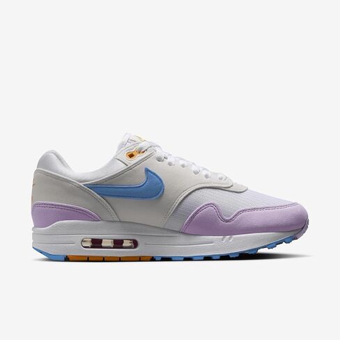 Nike Air Max 1 '87 Women's Shoes (HF5071-100, White/Photo Blue/Sundial/Alchemy Pink) Size 10 in Saudi Arabia