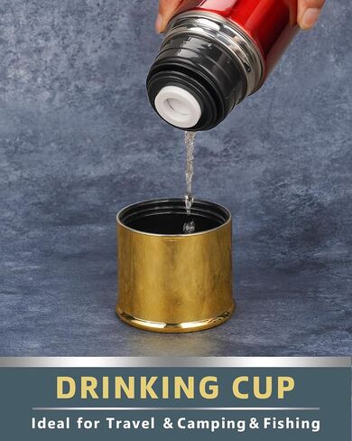 Hunting Gifts for Men Who Wants Nothing - 25oz Cool Shotshell Tumbler - Unique Mens Gifts for Hunting Lovers - Birthday Gifts for Men Who Have Everything - Hunting Gifts for Dad from Daughter - Red in Saudi Arabia