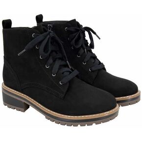 Kensie Women's Kasha Lace Up Zipper Closure Low Heel Ankle Boots