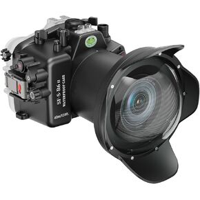 Sea frogs Camera Housing Compatible with Canon EOS R6 II with EF 24-70 F/2.8 LIUSM Wide Angle Lens,Waterproof IPX8 Rated, 40m/130ft Depth Protection Underwater Camera Case, Ideal for Diving, Surfing