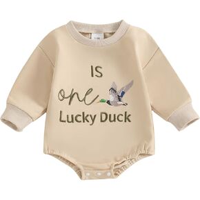 Baby Boy Duck Hunting Clothes Mallard Duck Long Sleeve Sweatshirt Romper Fall Winter Infant Outfit in Kuwait