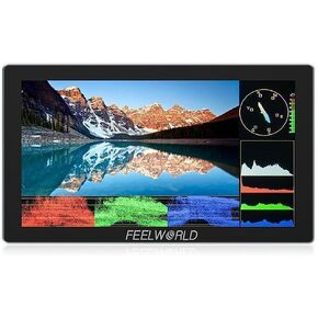FEELWORLD P6X 5.5 Inch 1920x1080 Pixels Aluminium DSLR Camera Field Monitor Touch Screen 4K HDMI 1000cd/m² Support 3D LUT Log to Rec.709