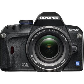 OM SYSTEM OLYMPUS Evolt E420 10MP Digital SLR DSLR Camera with 14-42mm f/3.5-5.6 Zuiko Lens (Renewed)