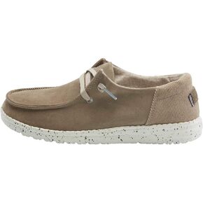 Hey Dude Women's Wendy Suede Nut Size 7 | Womenâ€™s Shoes | Womenâ€™s Lace Up Loafers | Comfortable & Light-Weight