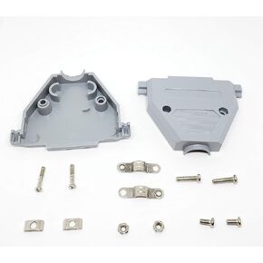 Pc Accessories - Connectors Pro 10-Pack Grey Plastic Hood for DB37 Connector Short Screws