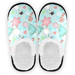 Christmas Snowman Spa Slippers Winter House Slippers Memory Foam Slippers Indoor Outdoor Home Shoes for Men Woman