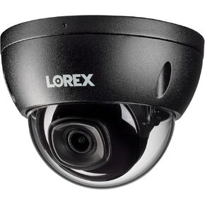 Lorex 2K IP Wired IK10 Vandal Proof Dome Security Camera, Listen-in Audio, Smart Motion Detection, Black [Cable NOT Included]