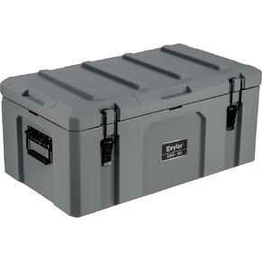 SRC-50 Crossover 26 Inch Cargo Case, Equipment Hard Case, Roto Molded, Stackable with Pad-Lock Hasp, TSA Standard, IPX4 Rated (Gray)