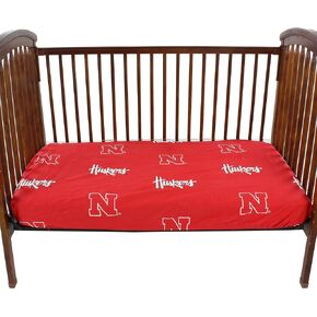 Nebraska Cornhuskers Baby Crib Fitted Sheet