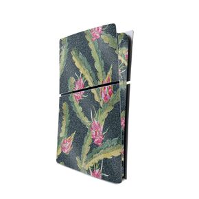 Carbon Fiber Gaming Skin Compatible with PlayStation 5 Slim Digital Edition Console Only - Dragonfruit - Premium 3M Vinyl Protective Wrap Decal Cover | Crafted in The USA by MightySkins