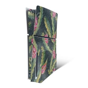Glossy Glitter Gaming Skin Compatible With Playstation 5 Slim Disk Edition Console Only - Dragonfruit - Premium 3M Vinyl Protective Wrap Decal Cover - Easy To Apply | Crafted in the USA by MightySkins