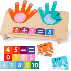 Montessori Toys for 3-5 Year Old, Educational Math Manipulatives Learning Toys for Toddlers 2-4 Years, Number Counting Blocks Toys for Kids, Homeschool Kindergarten Supplies Boys Girls Birthday Gifts