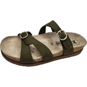 Mephisto Women's Hannel Flat Sandal, Loden, 8