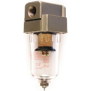 Primefit F1401 Mini Brass Air Filter, 60-Scfm At 100-Psi, 1/4" Npt