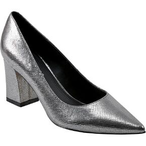Marc Fisher LTD Women's Zala Pump, Pewter Snake Leather 060, 9