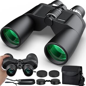 12-36x50 HD Binoculars for Adults - High Powered Binoculars with Clear Low Light Vision for Bird Watching - Zoom Binoculars with Large View for Hunting Cruise Ship Travel Hiking Opera