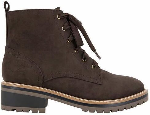 Kensie Women's Kasha Lace Up Zipper Closure Low Heel Ankle Boots in Saudi Arabia
