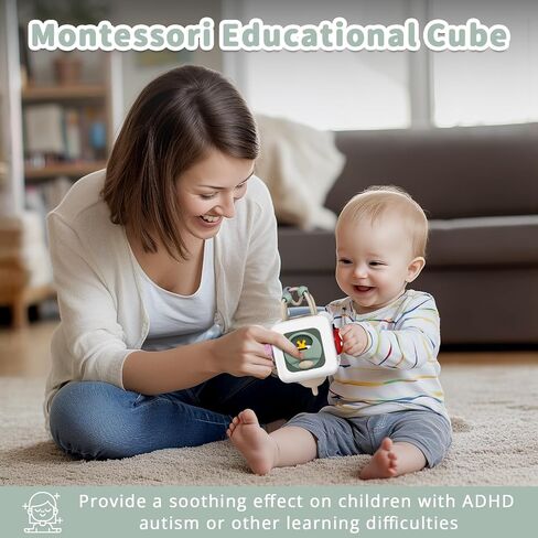 Busy Cube Toys for 1 Year Old Boy Girl, Montessori Toys for 1+ Year Old, Travel Toys for Toddlers 1-3, Learning Fine Motor Skills| Baby Birthday Gifts Stocking Stuffers 6 Months + in Saudi Arabia