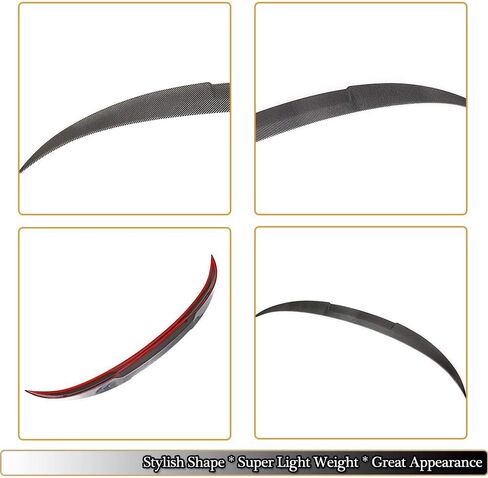 MCARCAR KIT Carbon Fiber Trunk Spoiler for BMW 4 Series F33 428i 435i 440i F83 M4 Convertible 2014-2020 Rear Boot Lid Highkick Wing Lip Factory Outlet (Style B) in Saudi Arabia