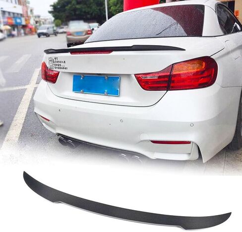 MCARCAR KIT Carbon Fiber Trunk Spoiler for BMW 4 Series F33 428i 435i 440i F83 M4 Convertible 2014-2020 Rear Boot Lid Highkick Wing Lip Factory Outlet (Style B) in Saudi Arabia