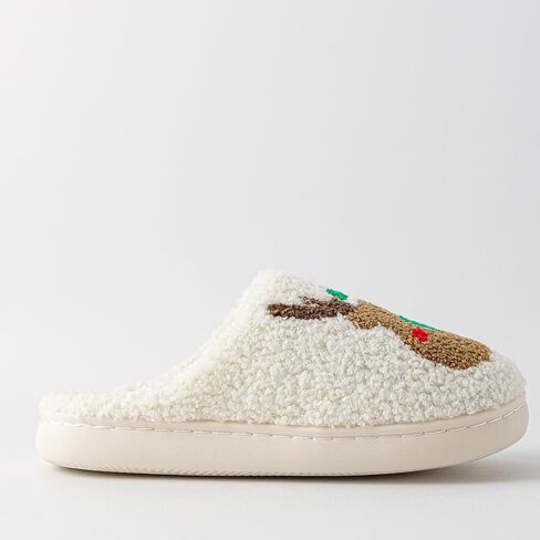 Christmas Slippers For Women Soft Warm Plush Fuzzy Slippers Indoor Memory Foam Slippers Cozy Fluffy Home Slippers for Winter in Saudi Arabia