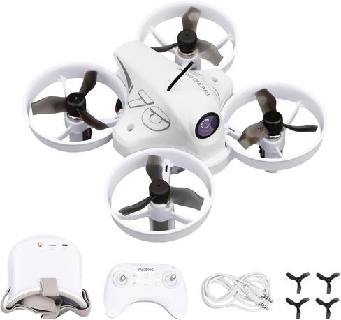 مجموعة طائرات بدون طيار FPV صغيرة للمبتدئين، طائرة بدون طيار لمشاهدة الشخص الأول مع نظارات FPV مناسبة للطائرات بدون طيار المبتدئة، طائرة بدون طيار MINI FPV واسعة للغاية 120 درجة مع انتقال منخفض 5.8 جيجا in Kuwait