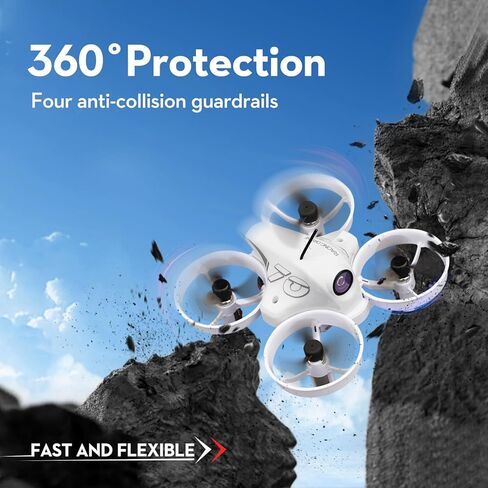 مجموعة طائرات بدون طيار FPV صغيرة للمبتدئين، طائرة بدون طيار لمشاهدة الشخص الأول مع نظارات FPV مناسبة للطائرات بدون طيار المبتدئة، طائرة بدون طيار MINI FPV واسعة للغاية 120 درجة مع انتقال منخفض 5.8 جيجا in Kuwait