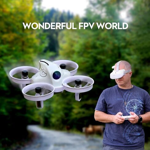 مجموعة طائرات بدون طيار FPV صغيرة للمبتدئين، طائرة بدون طيار لمشاهدة الشخص الأول مع نظارات FPV مناسبة للطائرات بدون طيار المبتدئة، طائرة بدون طيار MINI FPV واسعة للغاية 120 درجة مع انتقال منخفض 5.8 جيجا in Kuwait