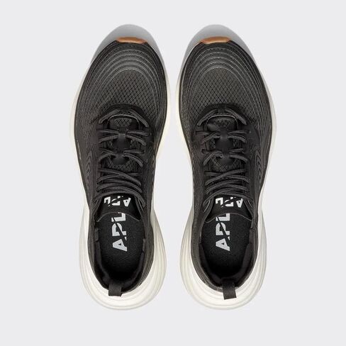 APL: حذاء رياضي رياضي للنساء من Athletic Propulsion Labs، أسود/أبيض/صمغ، 9.5 in Kuwait