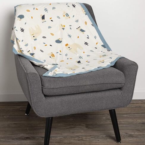Primitives by Kathy Baby Blanket, 29" x 35", Blue - Woodland in Saudi Arabia