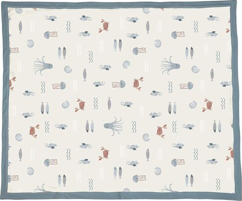 Primitives by Kathy Baby Blanket, 29" x 35", Blue - Woodland in Saudi Arabia