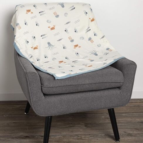 Primitives by Kathy Baby Blanket, 29" x 35", Blue - Woodland in Saudi Arabia